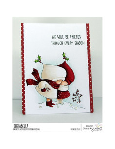 Sello Stampingbella Bundle girl winter friends 2
