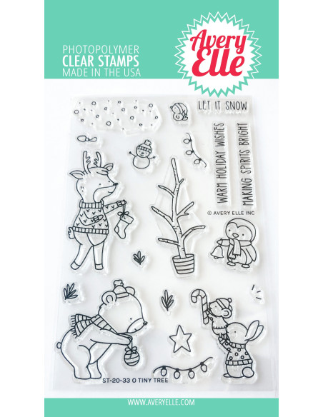 sello Holiday Circle Tags de Avery Elle