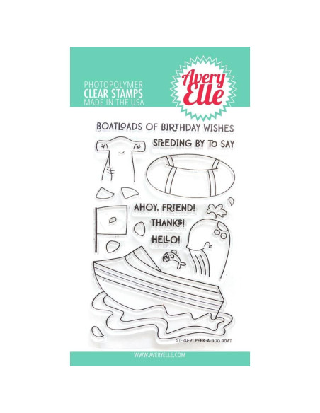 sello Peek-a-boo Christmas Train de Avery Elle