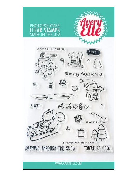 sello Peek-a-boo Coaster de Avery Elle