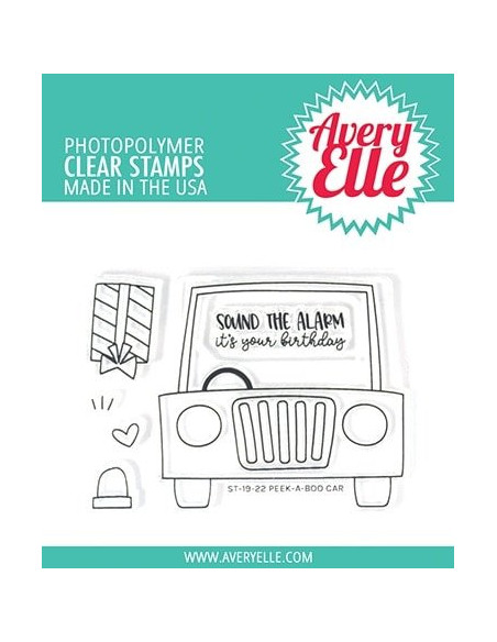 sello Peek-a-boo Car de Avery Elle