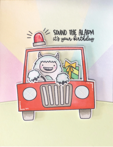 sello Peek-a-boo Car de Avery Elle