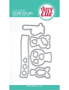 Troquel  peek a boo Jungle de Avery Elle