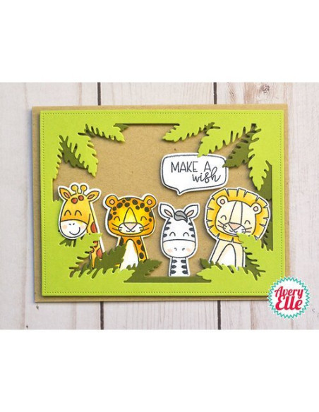 Troquel  peek a boo Jungle de Avery Elle