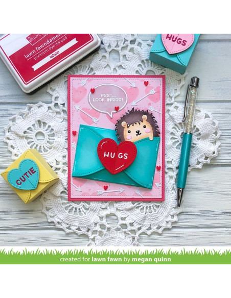 Troquel Gift Card Heart Envelope de Lawn Fawn
