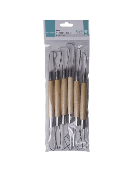 Set 6 vaciadores de barro de Artist Decor