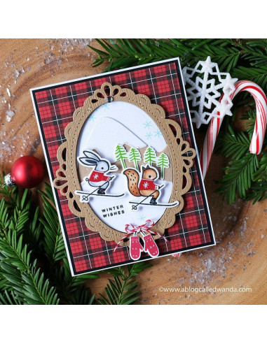 Troquel Ornate Oval Frame de PinkFresh