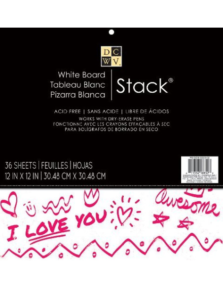 Bloc de papel de borrado en seco de DCWV