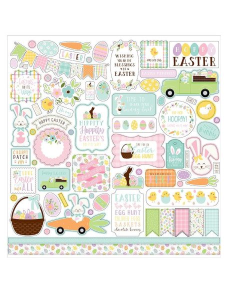 Hoja pegatinas Welcome Easter de Echo Park