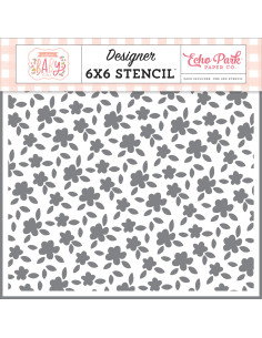 Stencil Petite floral Welcome Baby Girl de Echo Park