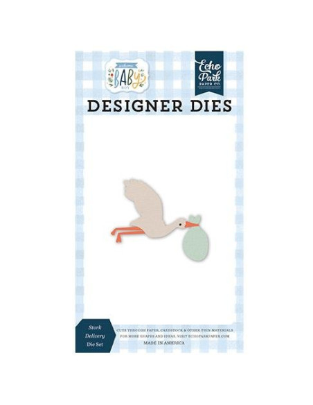 Troquel Stork Delivery Welcome Baby Boy de Echo Park