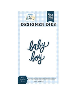 Troquel Baby Boy word Welcome Baby Boy de Echo Park