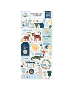 Chipboard Accents Welcome Baby Boy de Echo Park