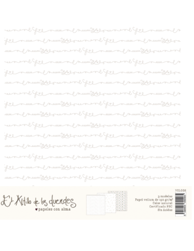 Kit papel vellum decorando mi comunión del Altillo de los duendes