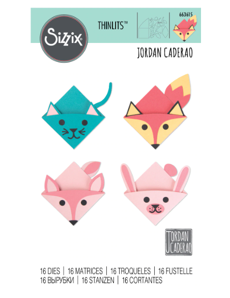 Troquel thinlits Animal Bookmarks de Sizzix
