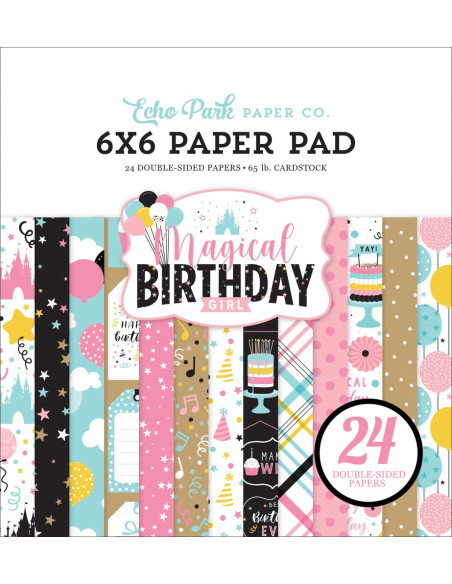 Bloc 6x6 Magical Birthday girl de Echo Park