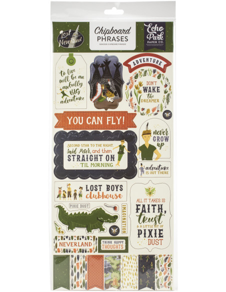 Chipboard Lost in Neverland de Echo Park