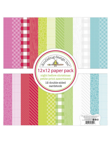 Kit básico 12x12 Nigth before Christmas de Doodlebug