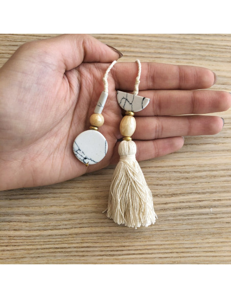 Adorno borla con abalorios