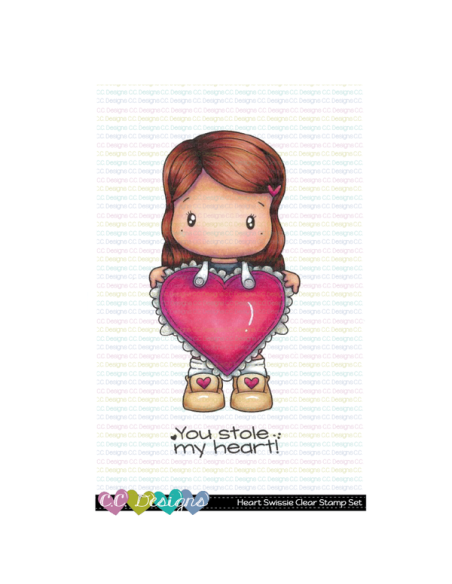 Sello Heart Swissie de CC Desings