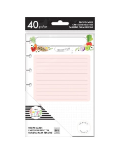 Tarjetas de recetas The Happy Planner