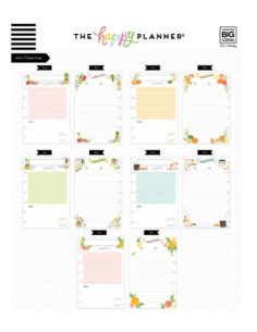 Tarjetas de recetas The Happy Planner 2