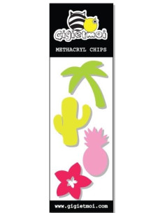 Adornos metacrilato Gigi tropical 2
