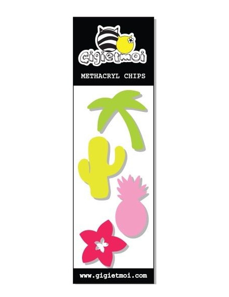 Adornos metacrilato Gigi tropical 2