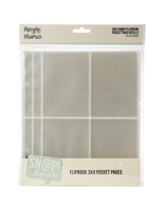 Fundas Flipbook 6x8 4 bolsillos de Simple Stories