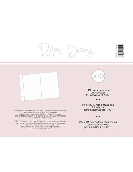 Fundas 4x6'' RitasDiary 1 bolsillo