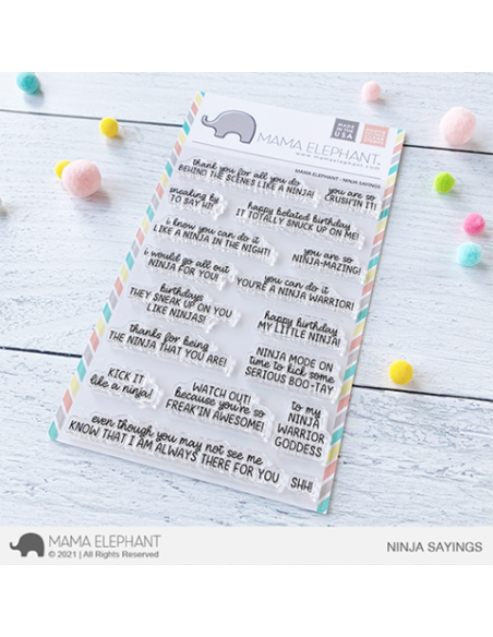 Sello Little Ninja Agenda de Mama Elephant