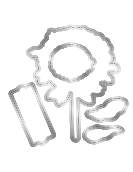 Sello+Troquel Septiembre Aster de Gemini