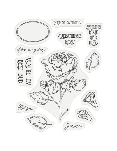 Sello+Troquel Junio Rose de Gemini