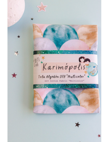 Tela algodón DIY "Multicolor" Karimópolis de Gigi´s Lab