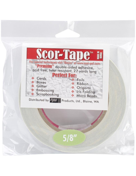 Cinta de doble cara 5/8" de Scor-Tape
