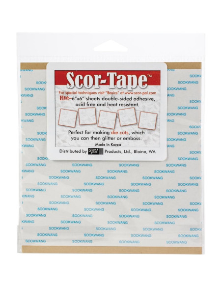 Hojas adhesivas 6" de Scor-Tape