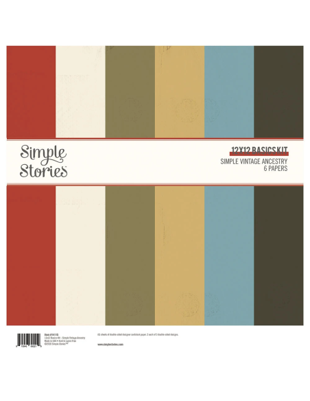 Kit sólidos Simple Vintage Ancestry de Simple Stories