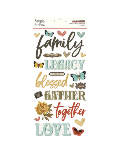 Pegatinas foam Simple Vintage Ancestry de Simple Stories