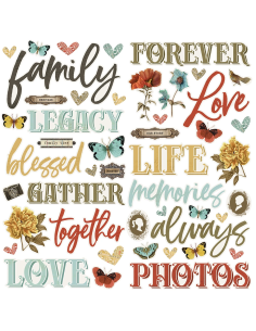 Pegatinas foam Simple Vintage Ancestry de Simple Stories 2