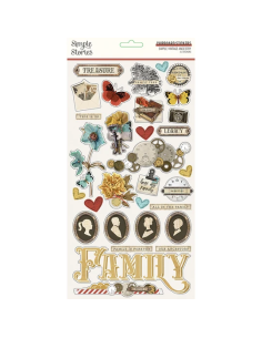 Chipboard Simple Vintage Ancestry de Simple Stories