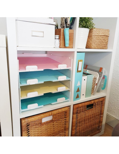 Juego 4 bandejas apilables de Artist Decor