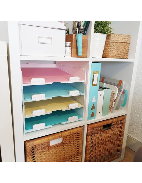 Juego 4 bandejas apilables de Artist Decor