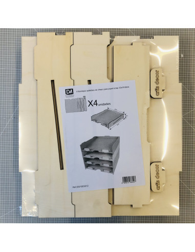 Juego 4 bandejas apilables de Artist Decor