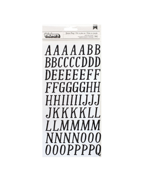 Pegatinas alfabeto puffy Garden Party de Maggie Holmes