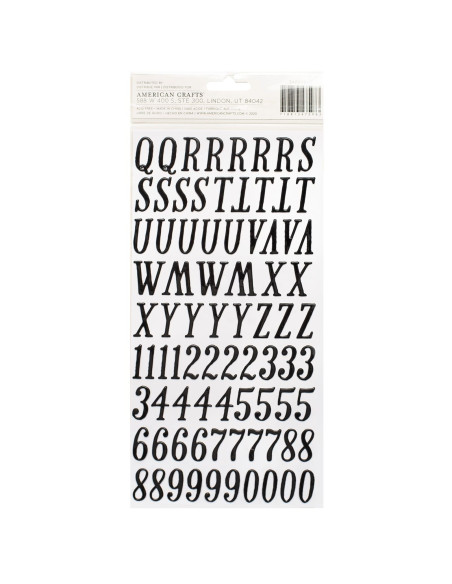 Pegatinas alfabeto puffy Garden Party de Maggie Holmes