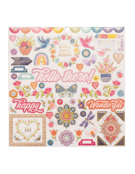 Chipboard 12" Wonders de Paige Evans