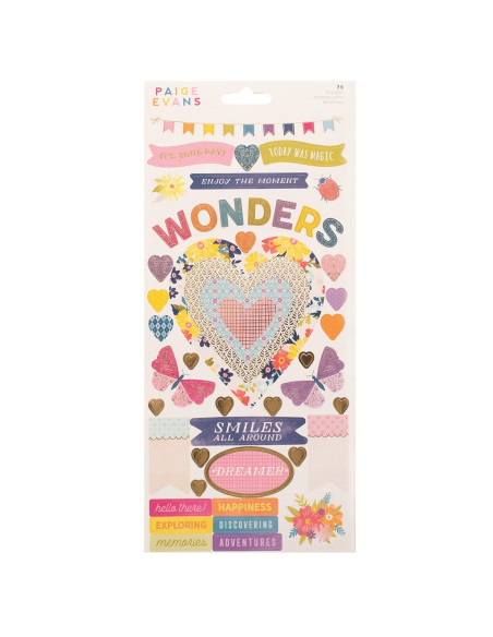 Pegatinas 6"x12" Wonders de Paige Evans
