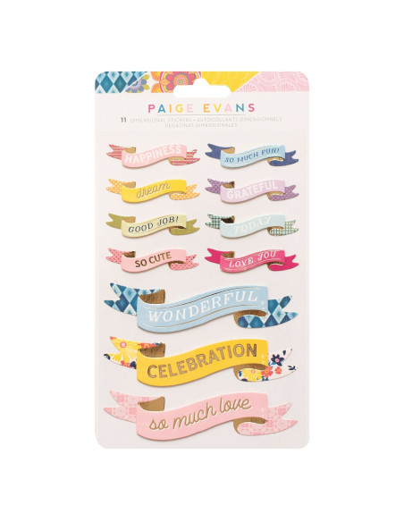 Adornos dimensionales banners Wonders de Paige Evans