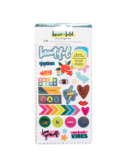 Libro pegatinas Brave + Bold de Amy Tangerine