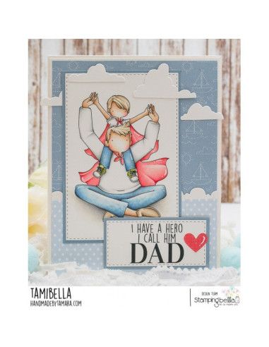 Sello Stampingbella A Little Boy and His Hero